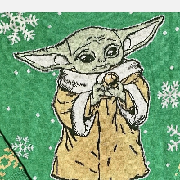 Disney 100 Star Wars Christmas
Sweater Grogu Baby Yoda Mandalorian
Winter Kids - Picture 4 of 8